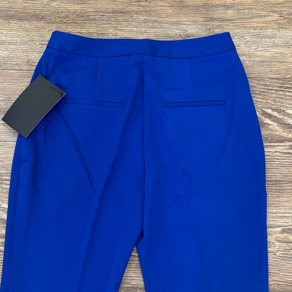 Tuckernuck Sapphire Blue Pleated Duncan Trouser High Rise Chic Womens Size M NWT - Picture 11 of 11